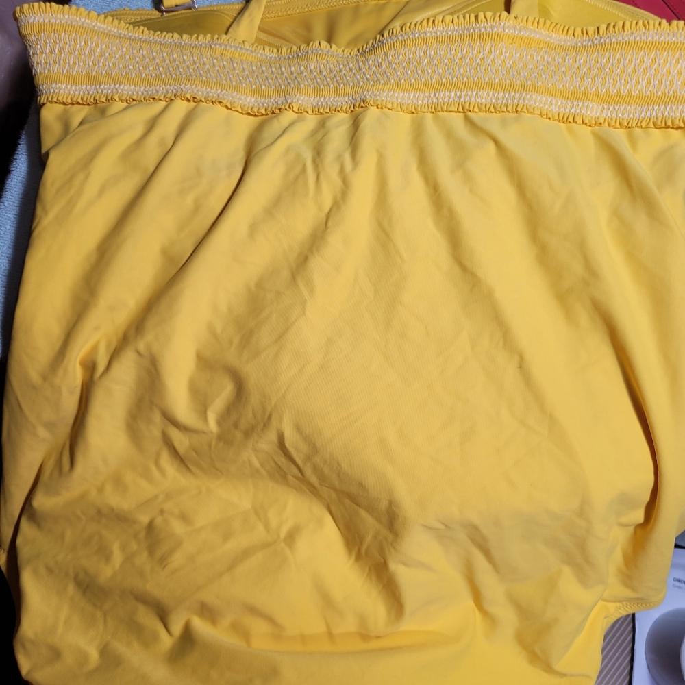 Draper James Yellow One Piece Swimsuit